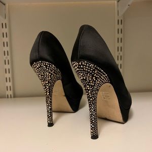 Steve Madden Black High Heel with Beaded Heel